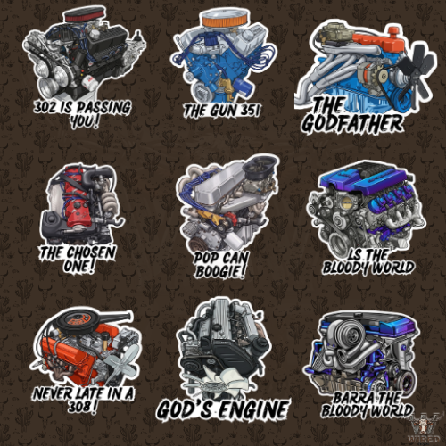 Engine Stickers