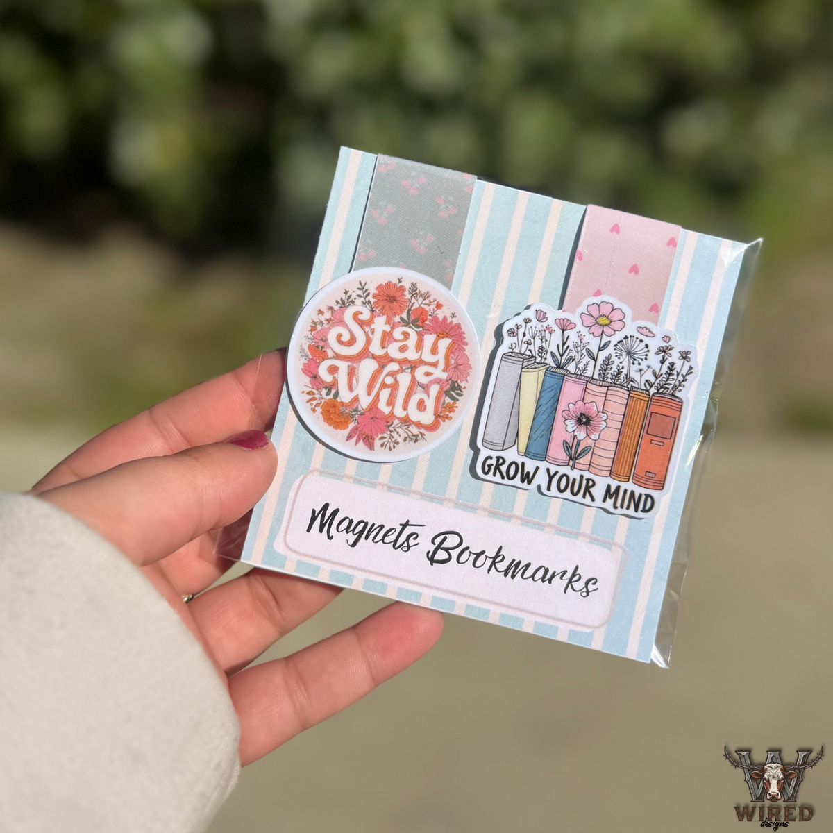 Magnetic Bookmarks | Grow Your Mind | Mint Book Trolley