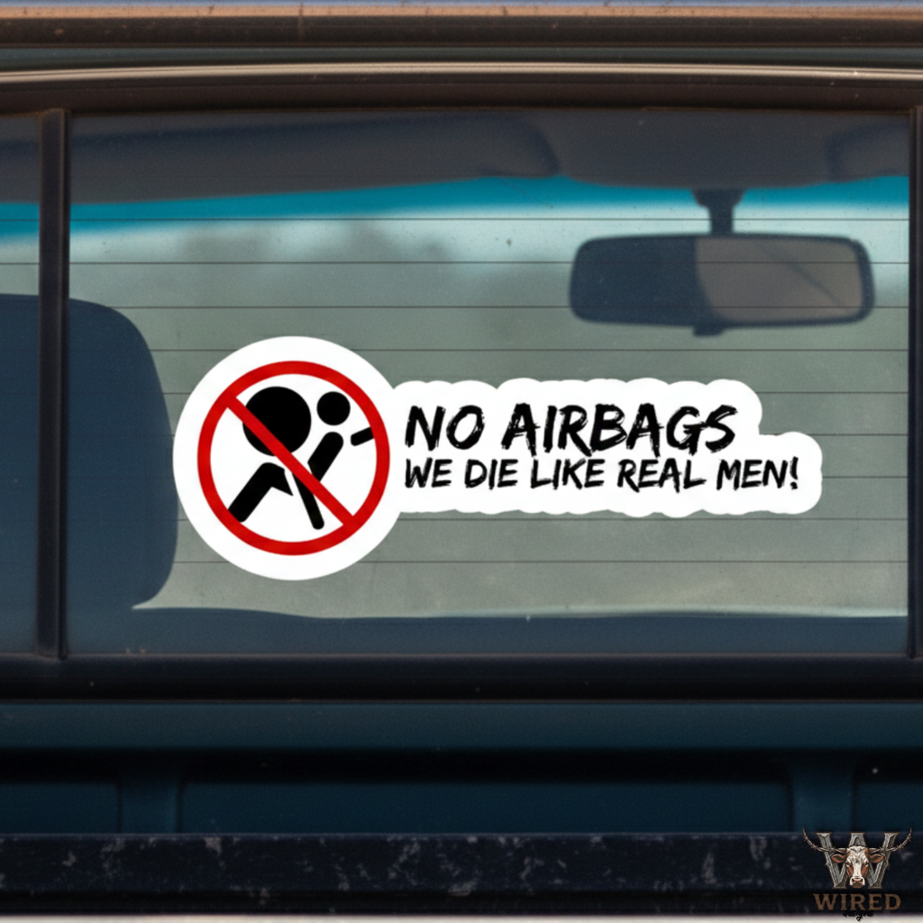 NO AIRBAGS WE DO LIKE REAL MEN!