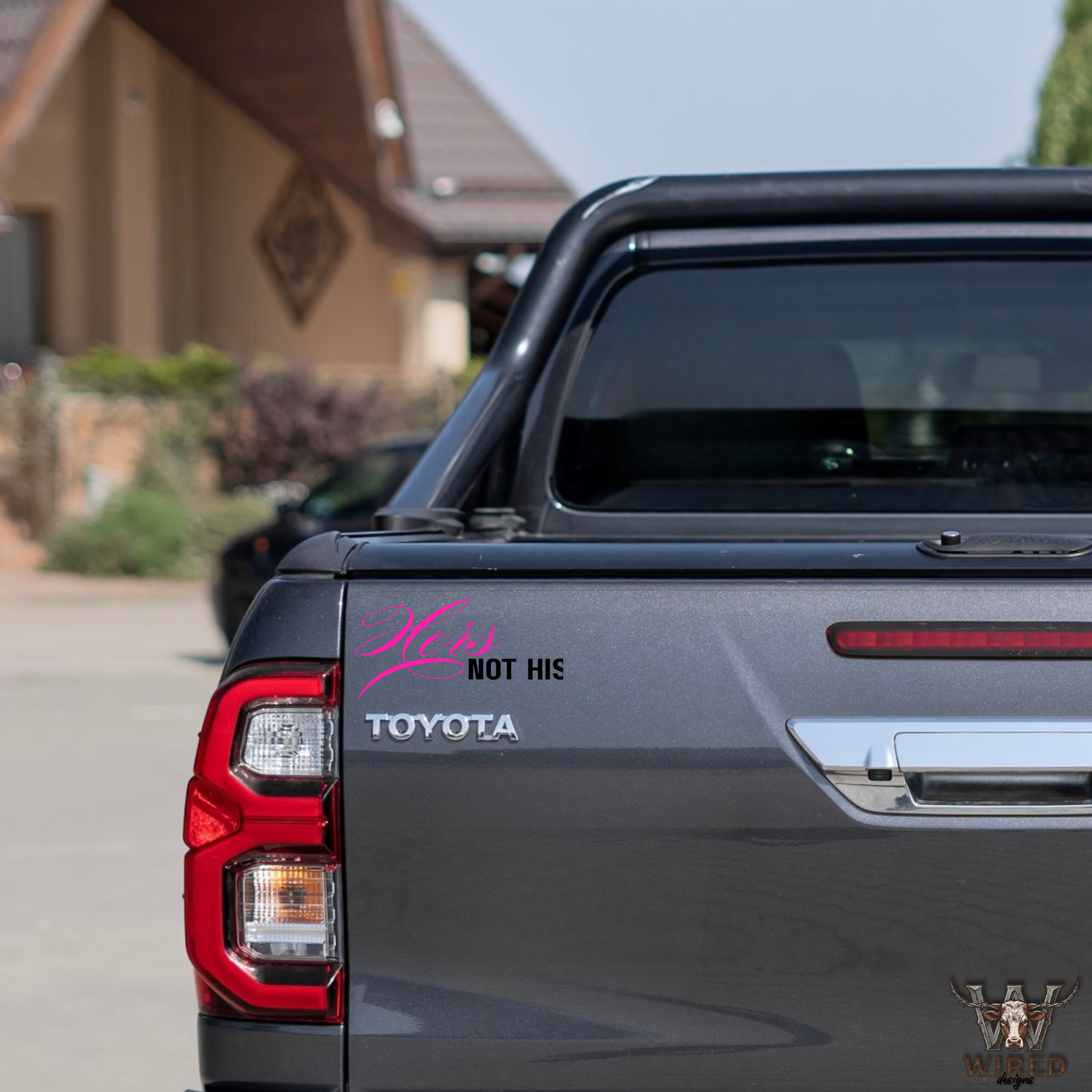 "Hers Not His " Vinyl Decal