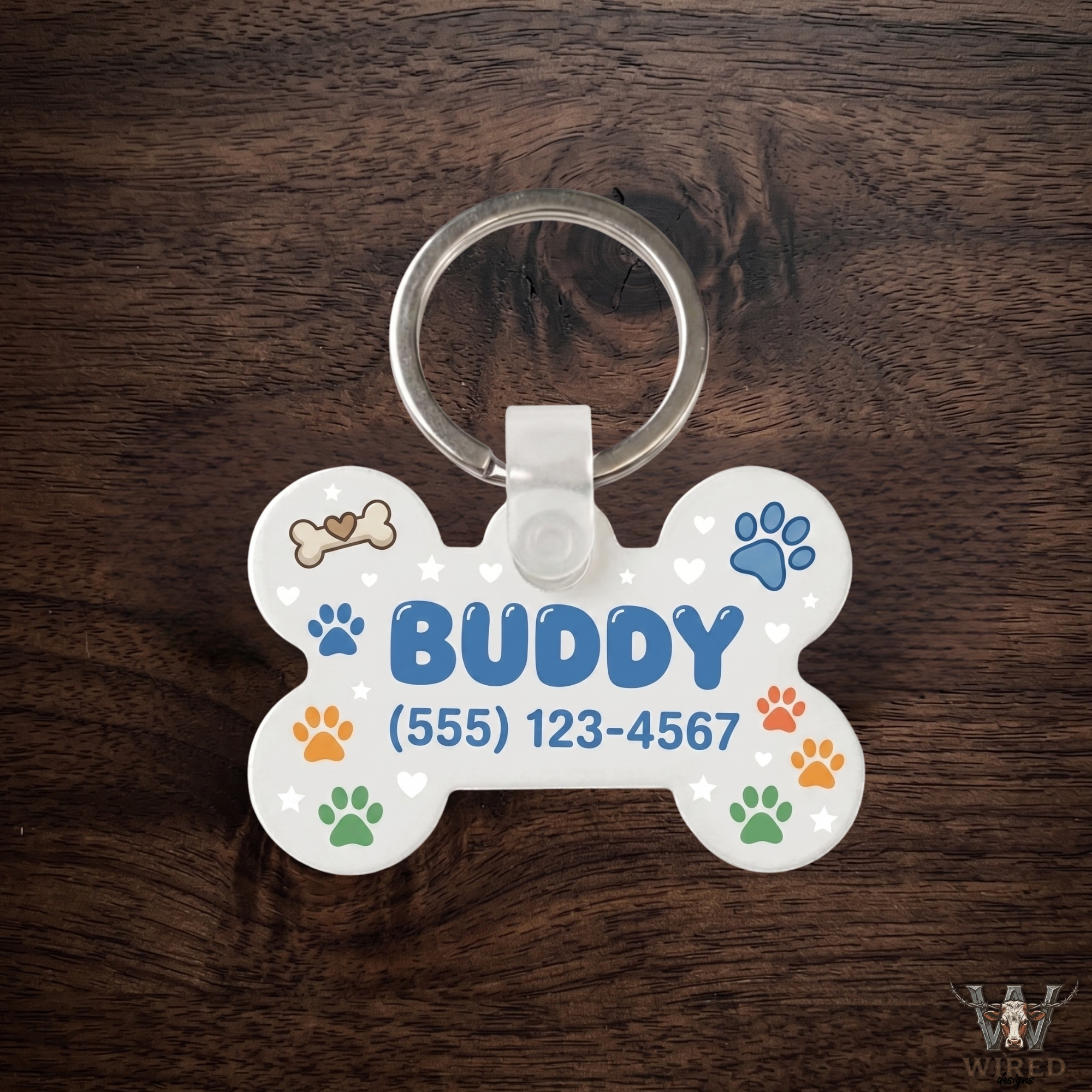 Custom Bone Pet Tag