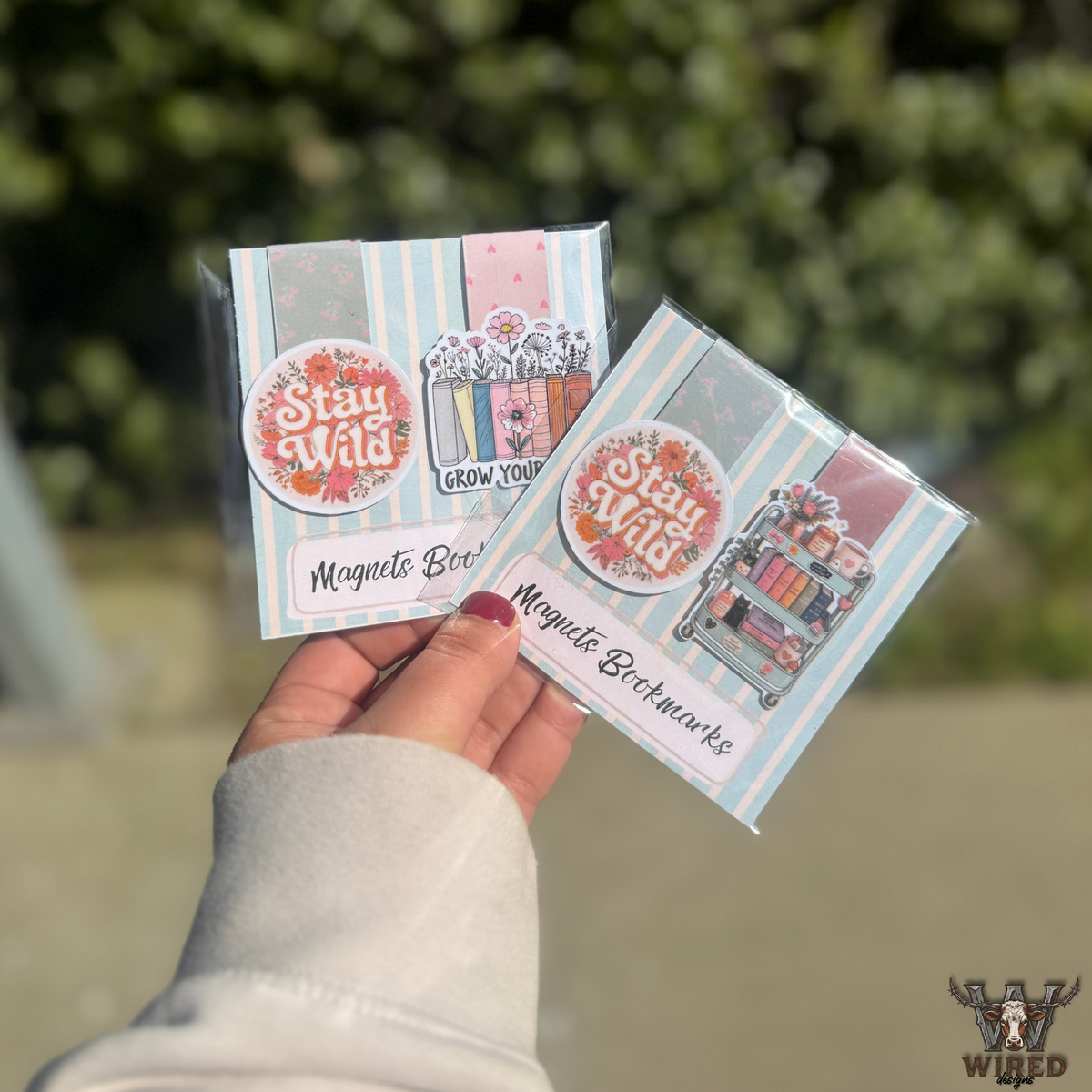 Magnetic Bookmarks | Grow Your Mind | Mint Book Trolley