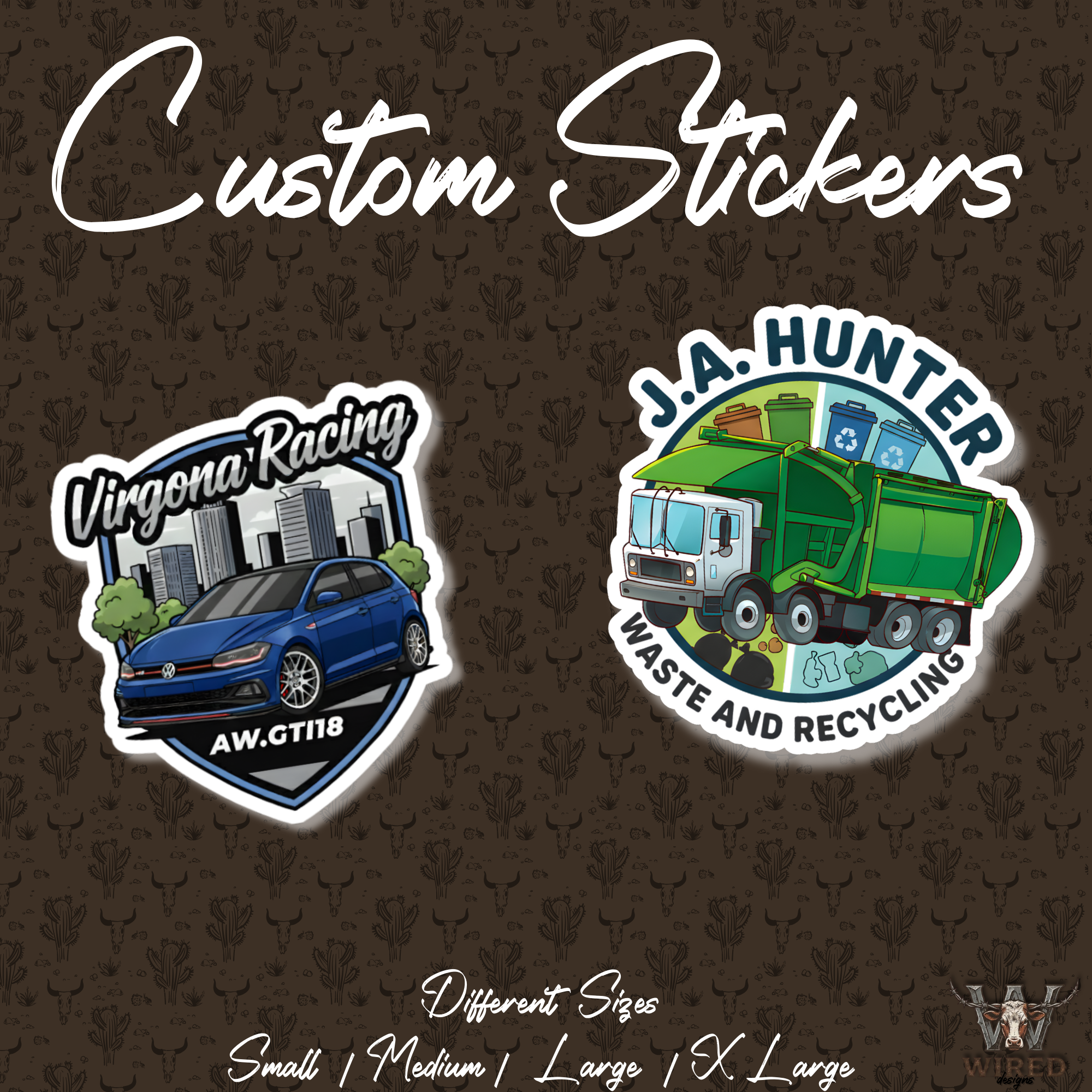 Custom High Quality Glossy Stickers